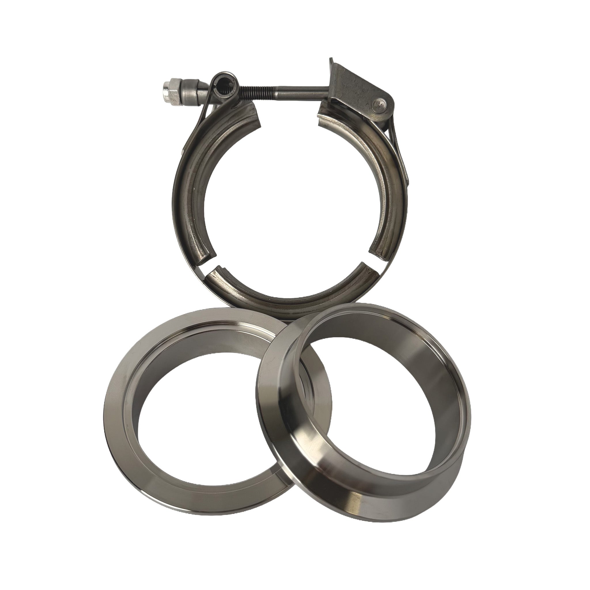 2.75" SS304 V-Band Quick Release Assembly (2 Flanges & 1 Clamp)